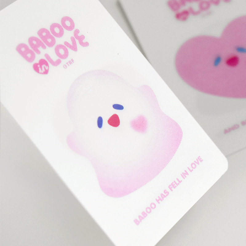 BABOO IN LOVE LENTICULAR CARD