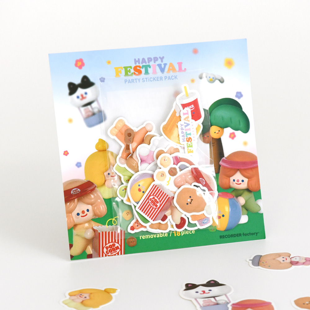 HAPPY FESTIVAL PARTY STICKER PACK