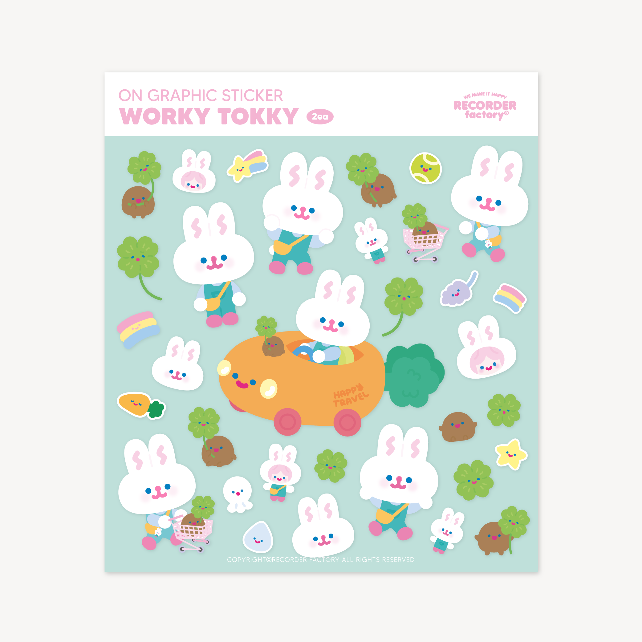 WORKY TOKKY ON GRAPHIC STICKER