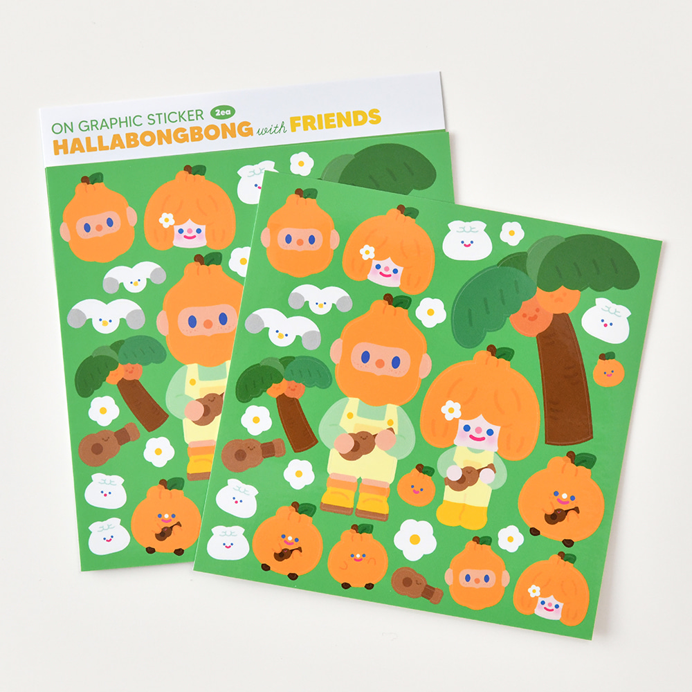 HALLABONGBONG with FRIENDS ON GRAPHIC STICKER