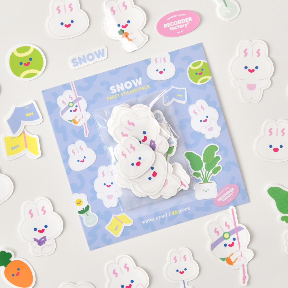 SNOW PARTY STICKER PACK