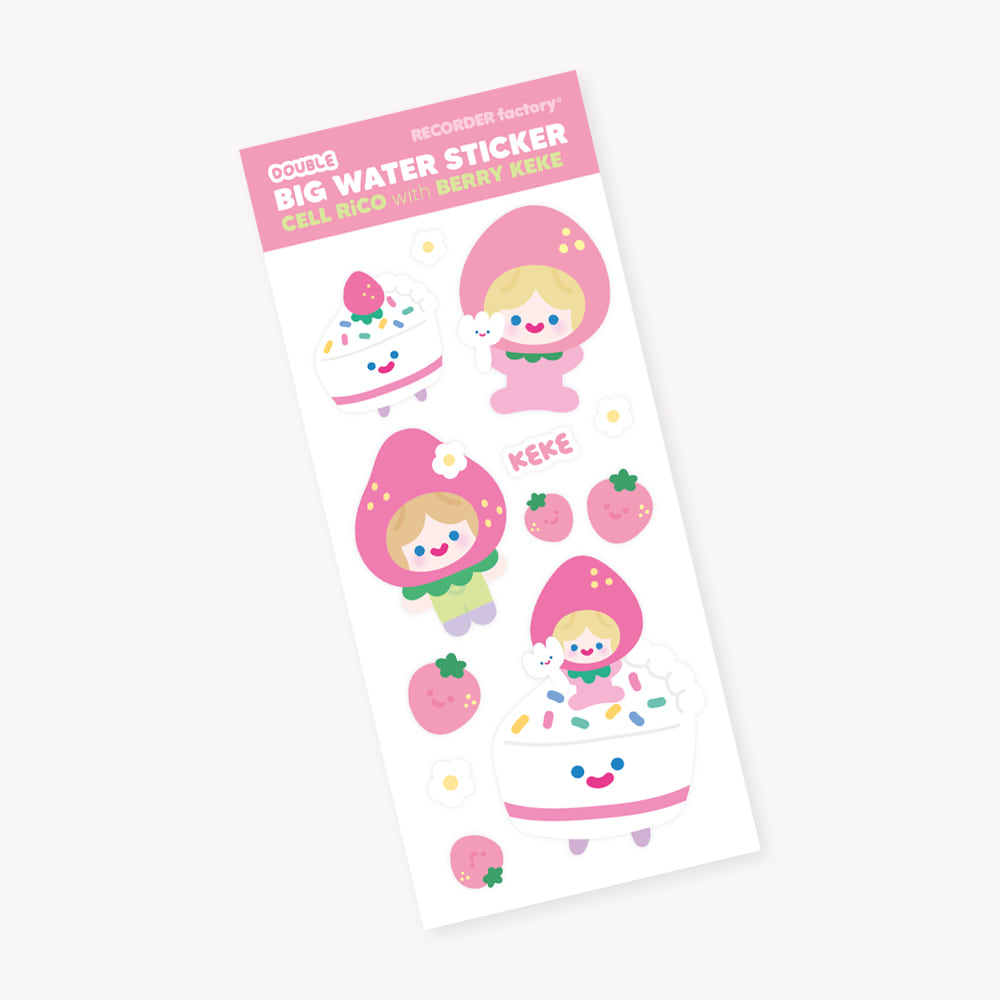 DOUBLE BIG WATER STICKER - CELL RiCO with BERRY KEKE